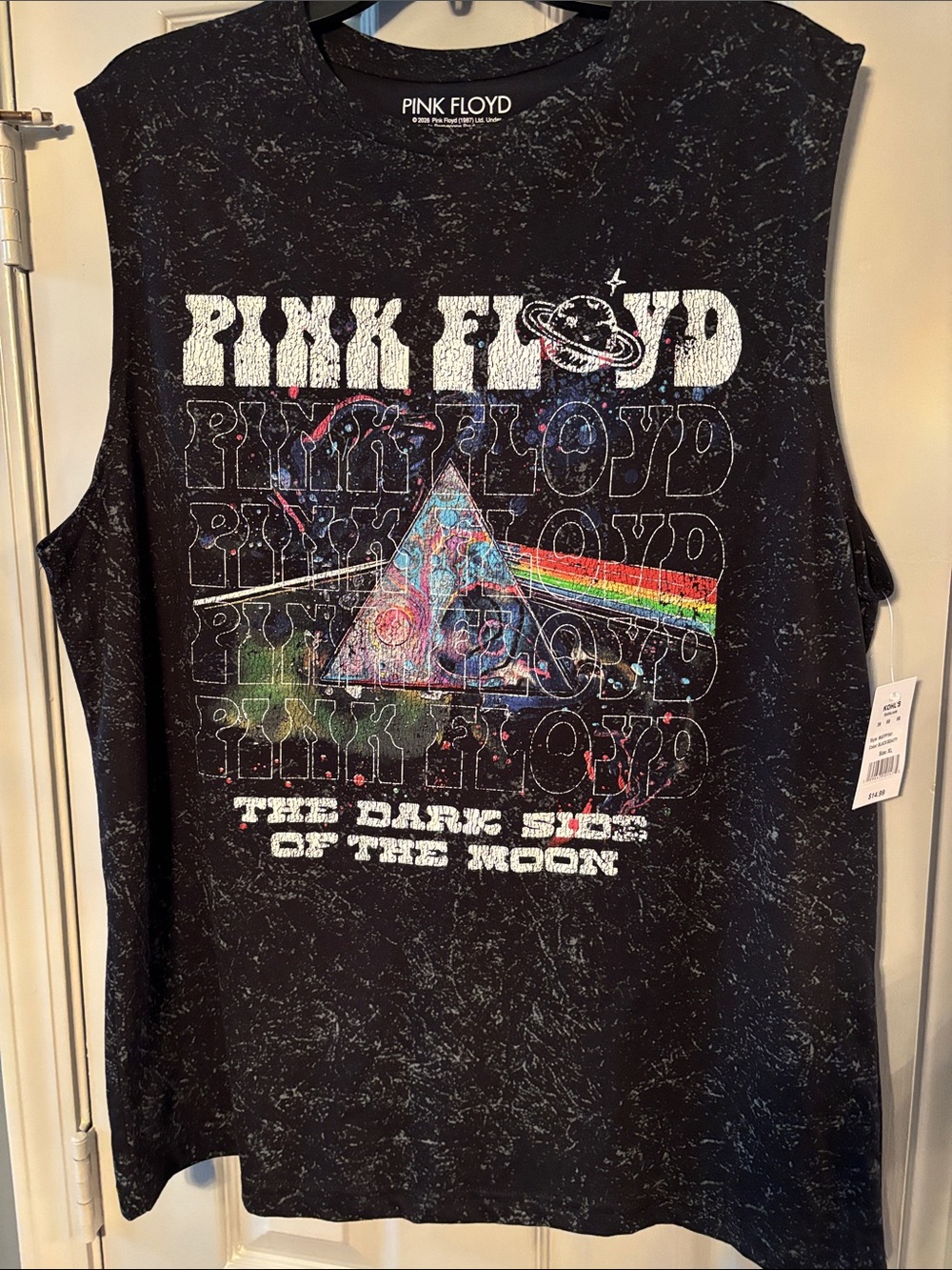 Pink Floyd The Dark Side Of The Moon Black Tank Top NWT